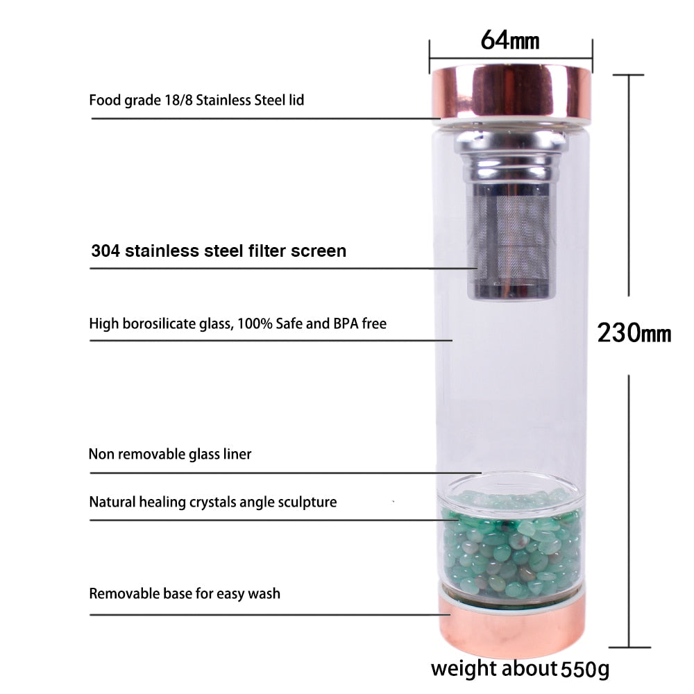Natural Crystal Elixir Infusion Bottle