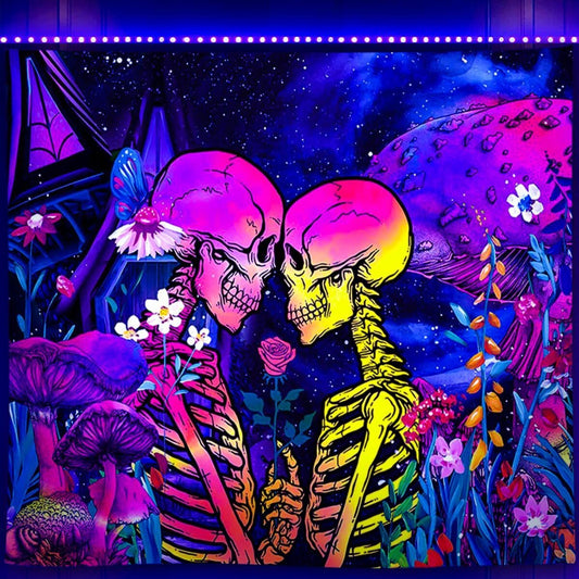 Deadly Connection UV Fluorescent Tapestry