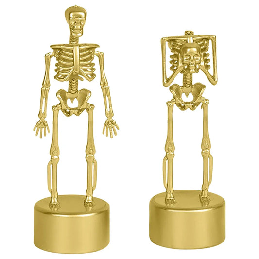 Skeleton Statues Pair