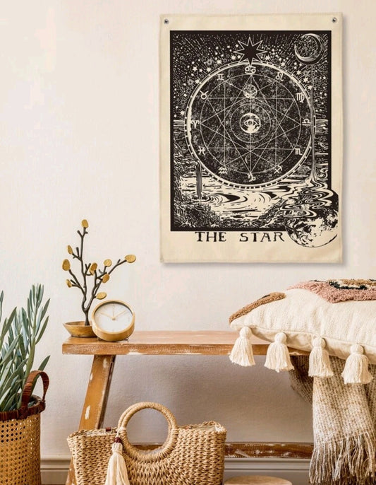 'The Star' Tarot Card Tapestry